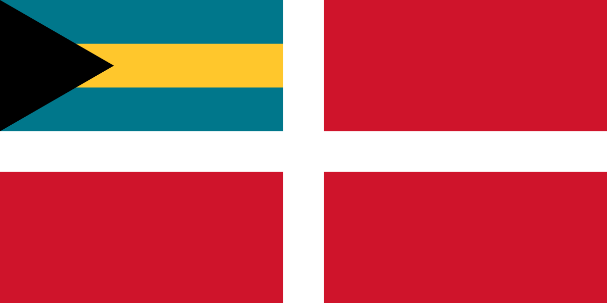 Bahamas Traditional Sewn Ensign