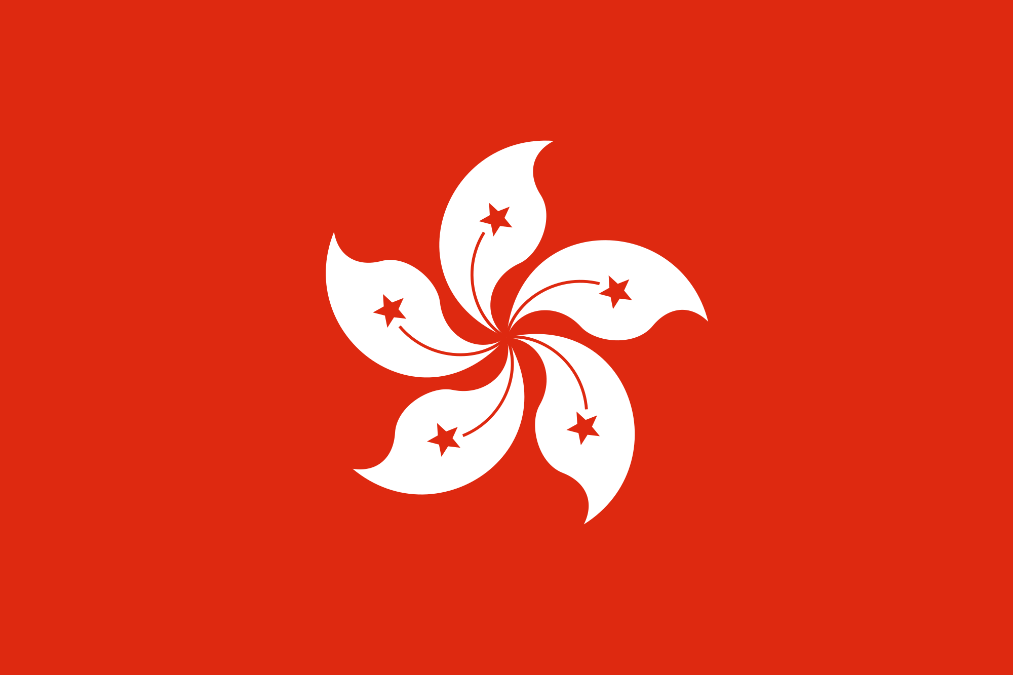 Hong Kong Traditional Sewn Flag