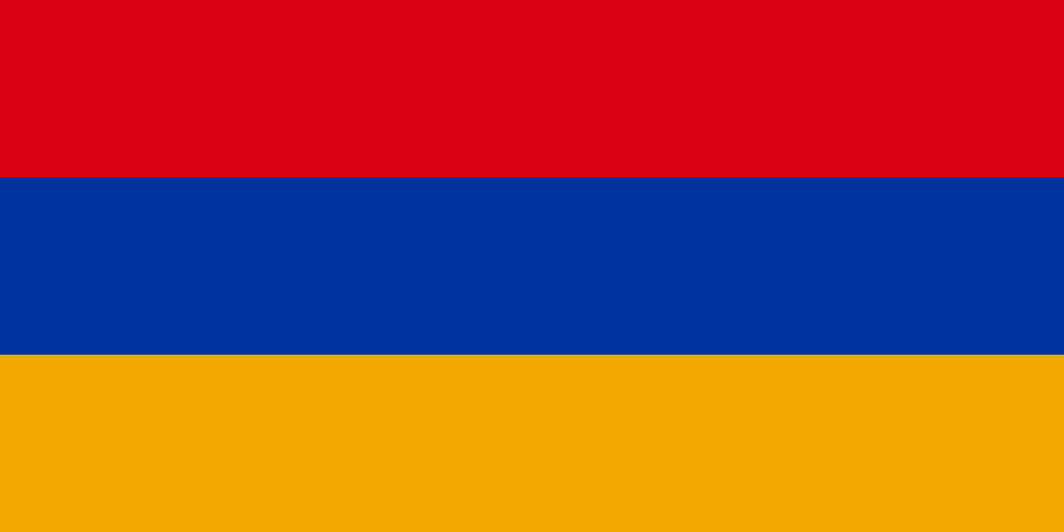 Armenia Traditional Sewn Flag