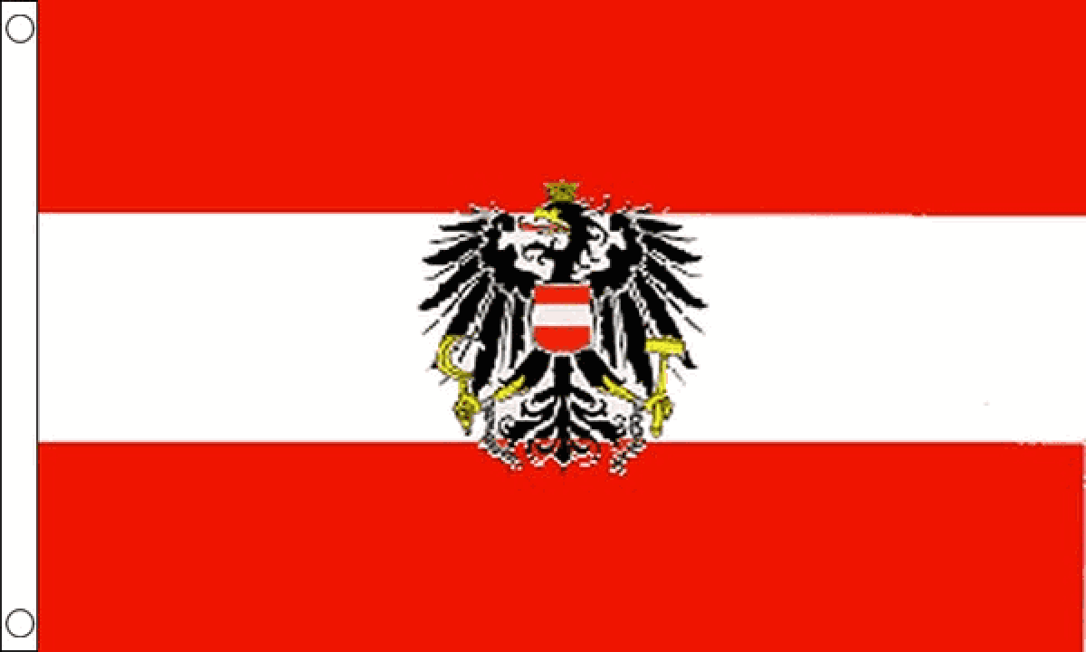 Austria Crest Flag (Medium)