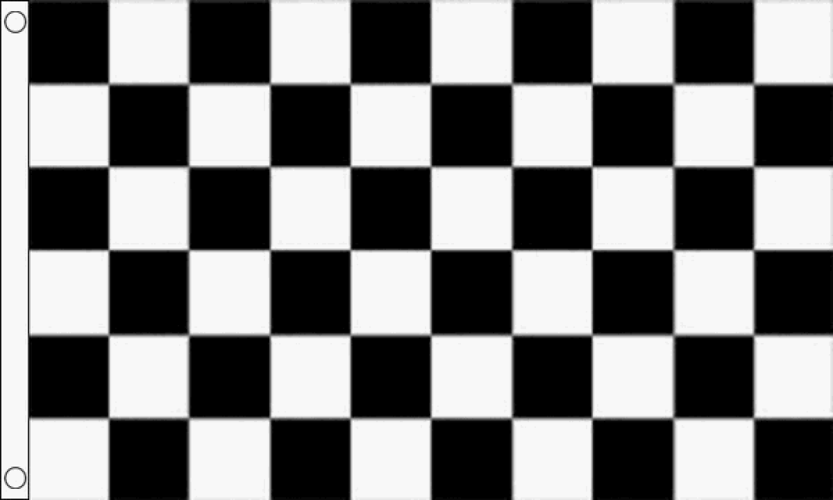 Black and White Check Flag (Small)