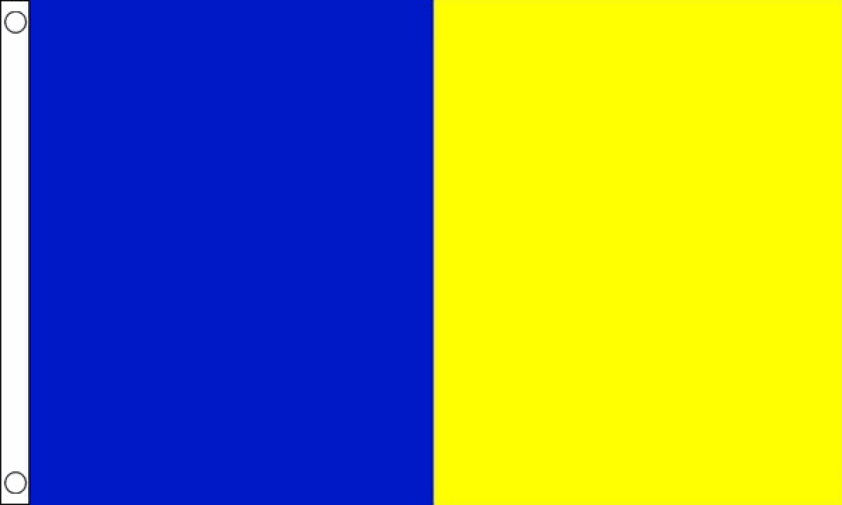 Blue and Gold Irish County Flag (Medium)