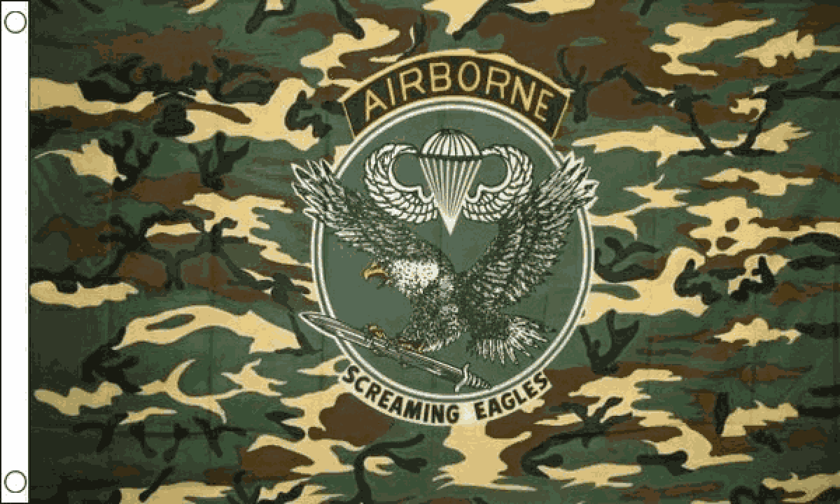 Camo Airborne Flag (Medium)