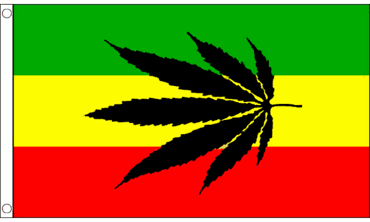 Cannabis Reggae Flag (Medium)