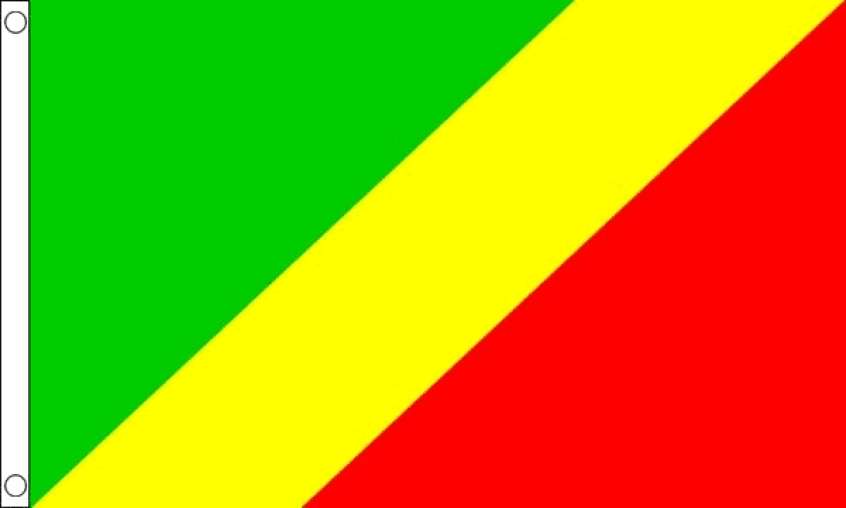 Congo Brazzaville Flag (Medium)