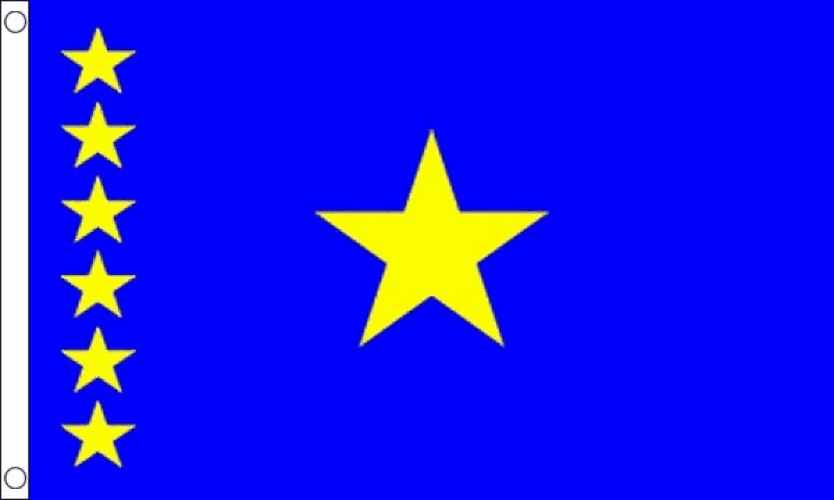 Congo Kinshasa Flag (Medium)