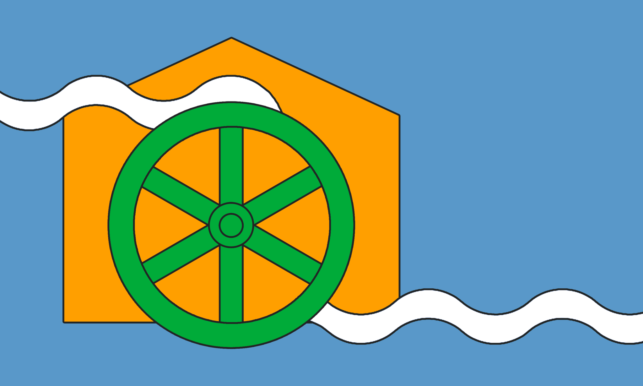Cromford, Derbyshire Outdoor Quality Flag