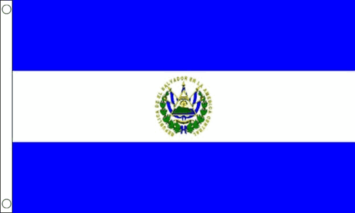 El Salvador Flag (Medium)