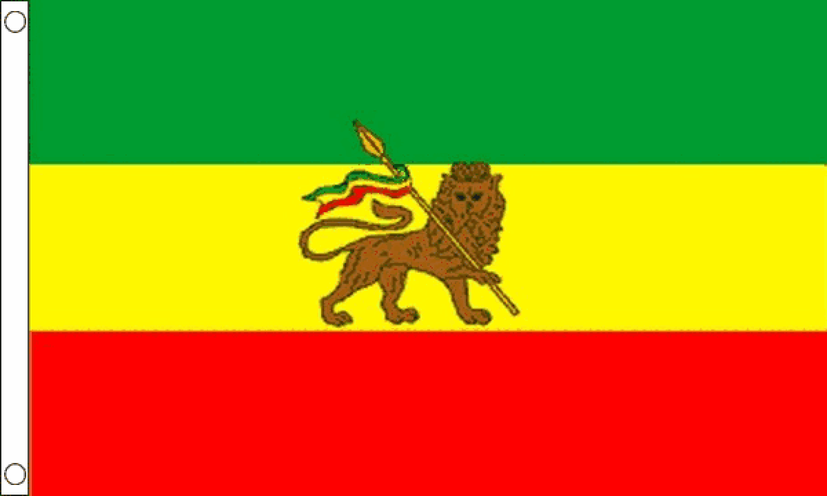 Ethiopia with Lion Flag (Small)