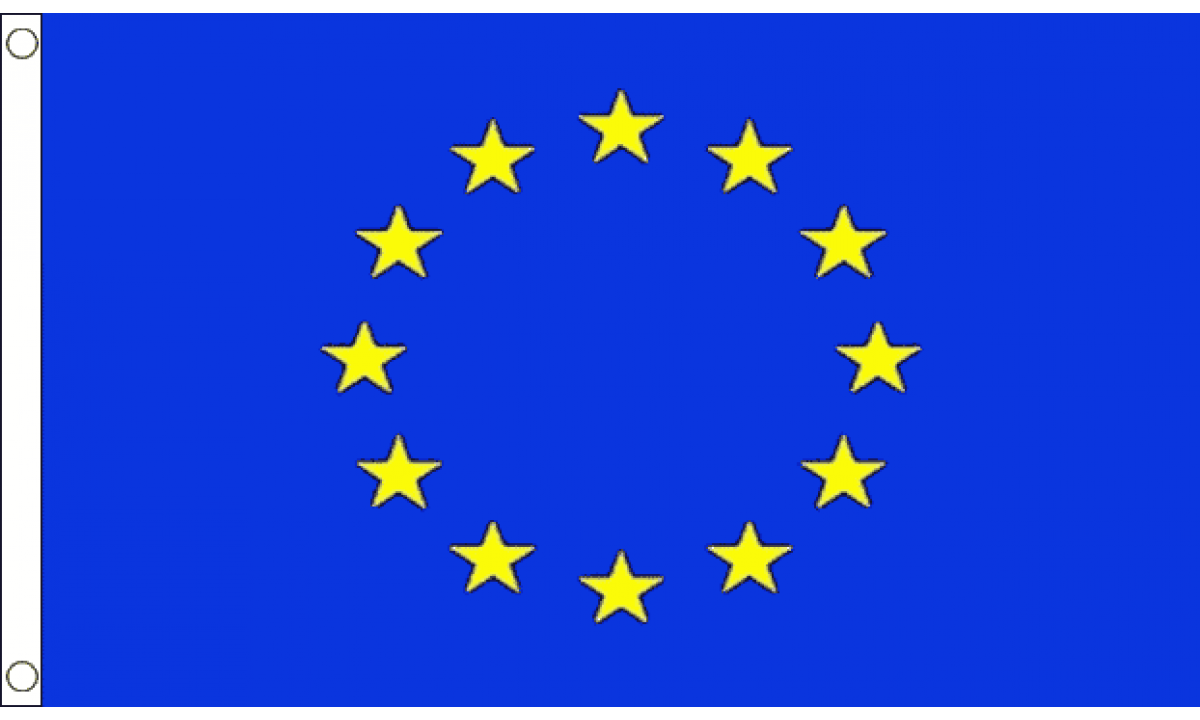 European Union (EU) Reflex Blue Flag (Medium)