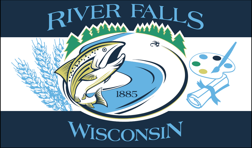 River Falls, Wisconsin USA Outdoor Flag