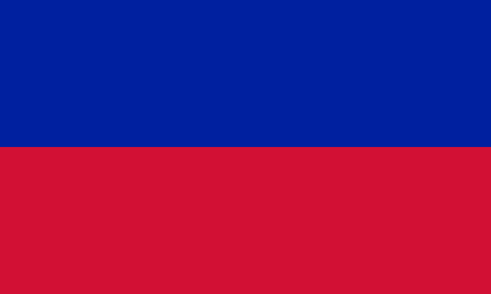 Haiti Traditional Sewn Flag
