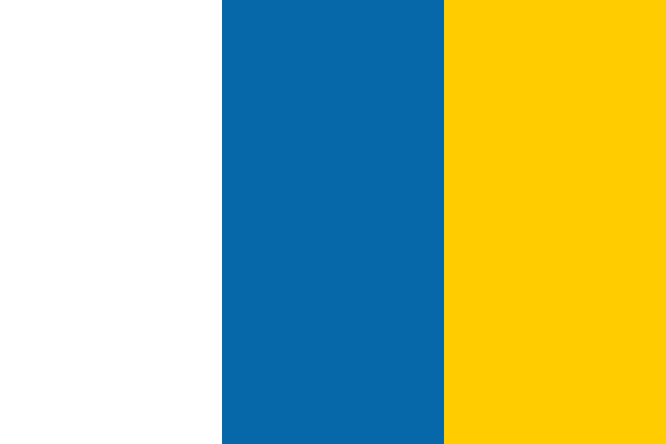 Canary Islands Traditional Sewn Flag