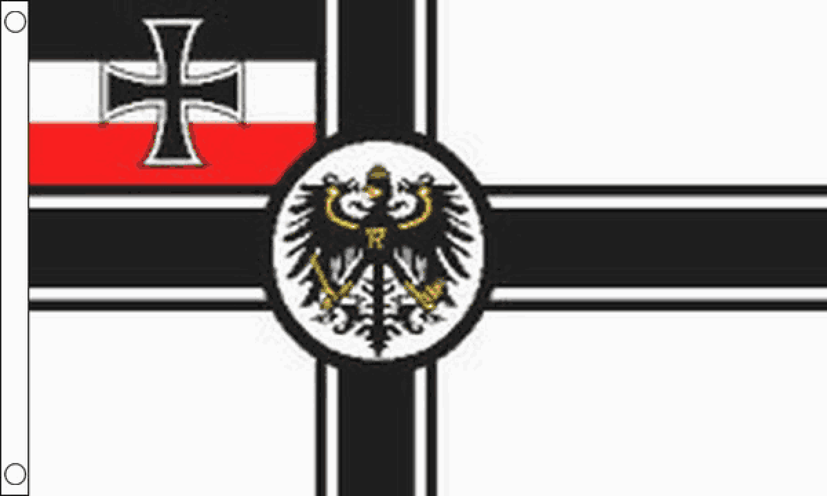 German Imperial (WWI with crest) Flag (Medium)