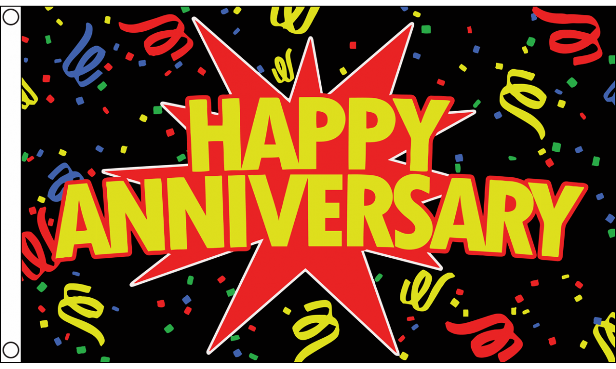 Happy Anniversary Black Flag (Medium)