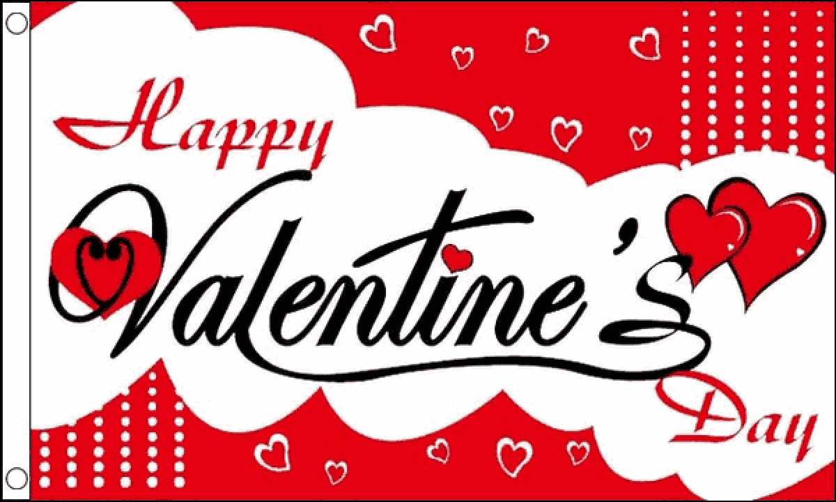 Happy Valentines Day Flag (Small)