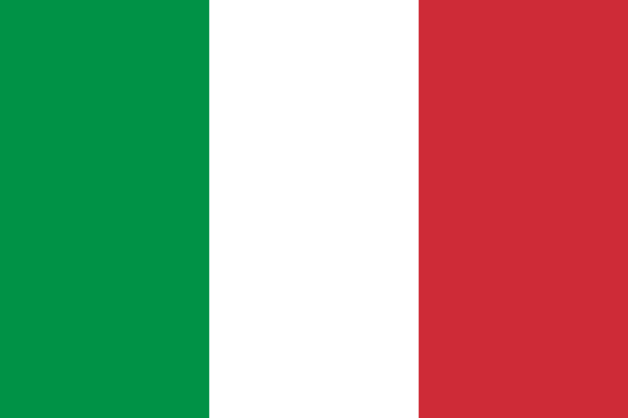 Italy Traditional Sewn Flag