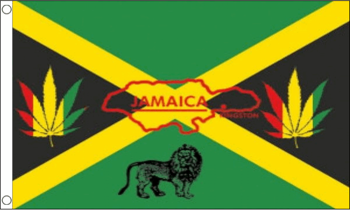 Jamaica Reggae Flag (Medium)