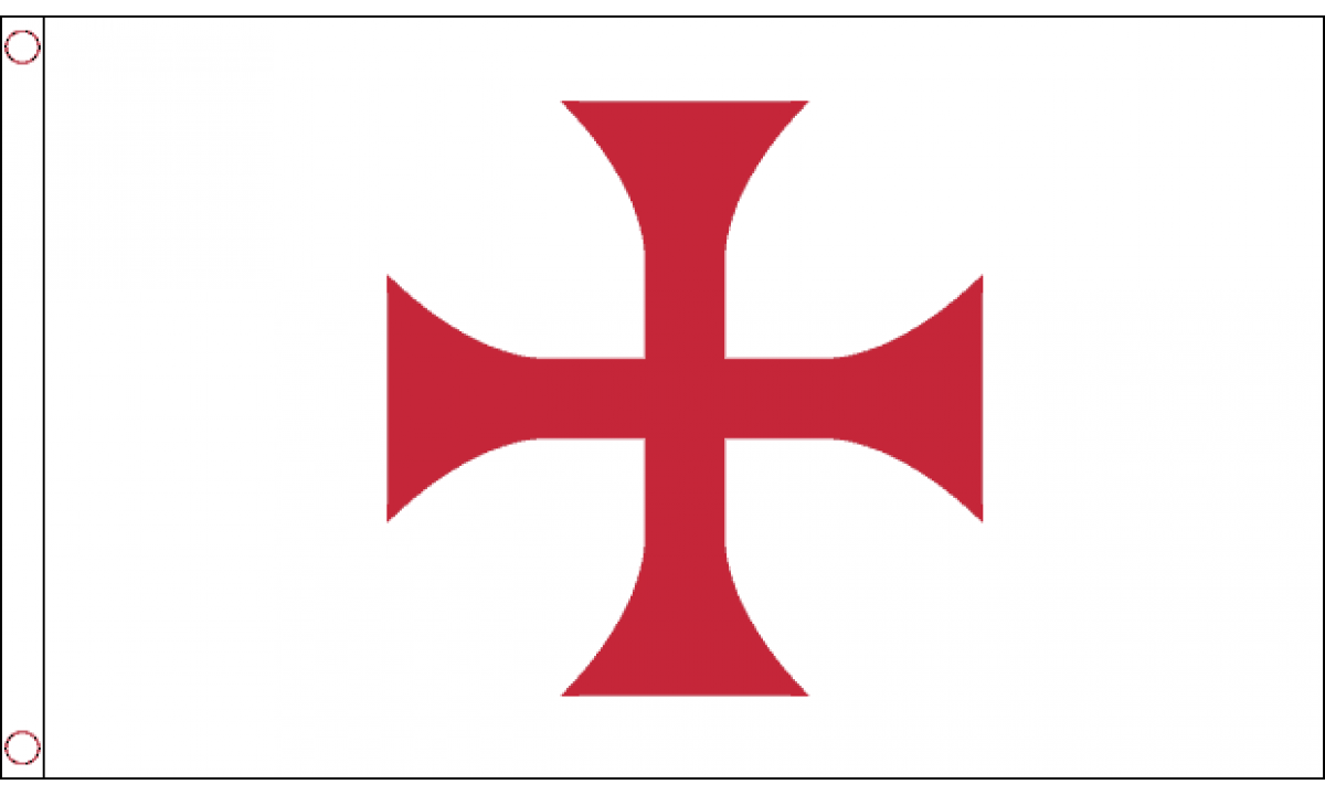 Knights Templar Red Cross Flag (Medium)
