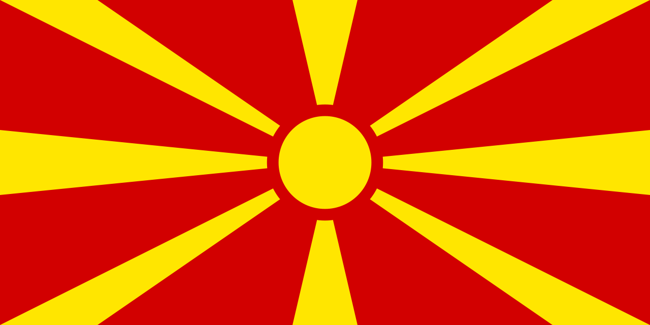 North Macedonia Flag