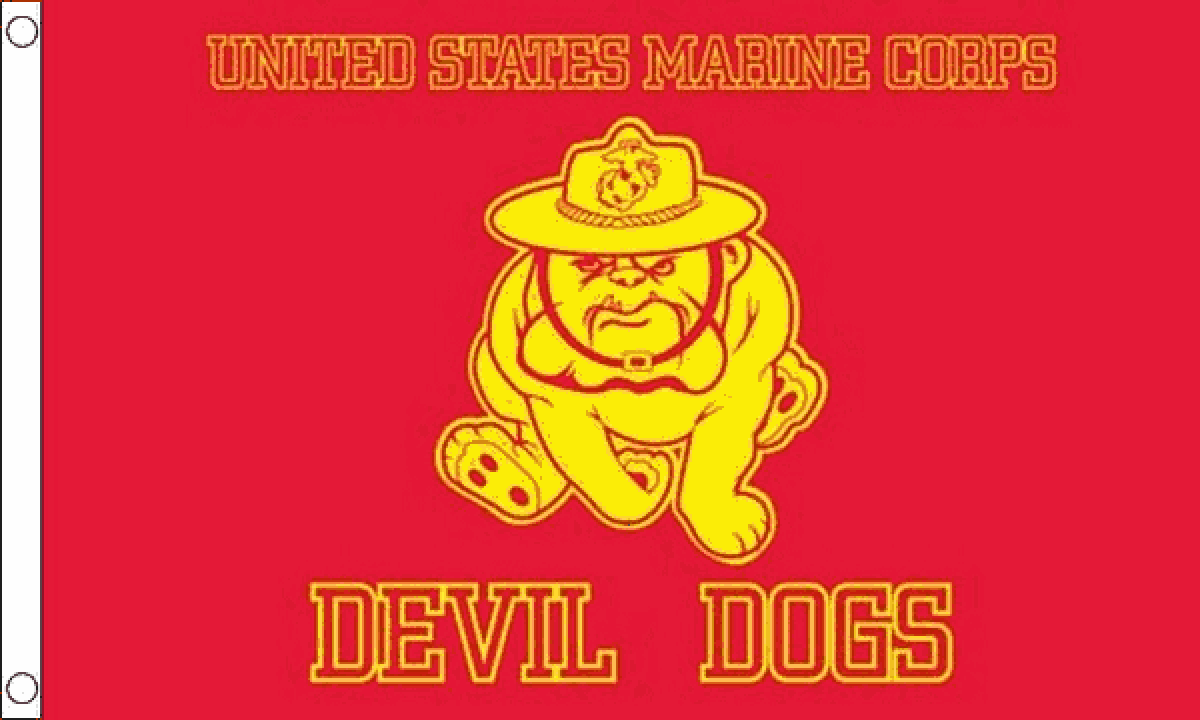 Marine Devil Dogs Flag (Medium)