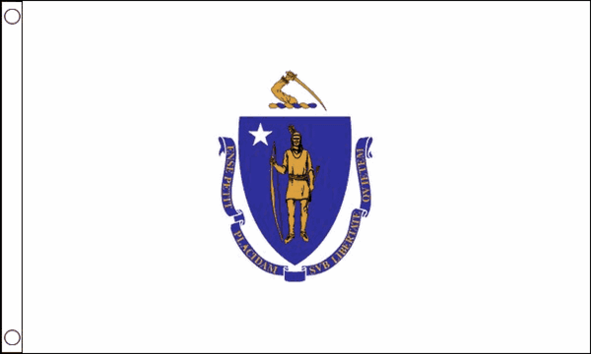 Massachusetts Flag (Medium)