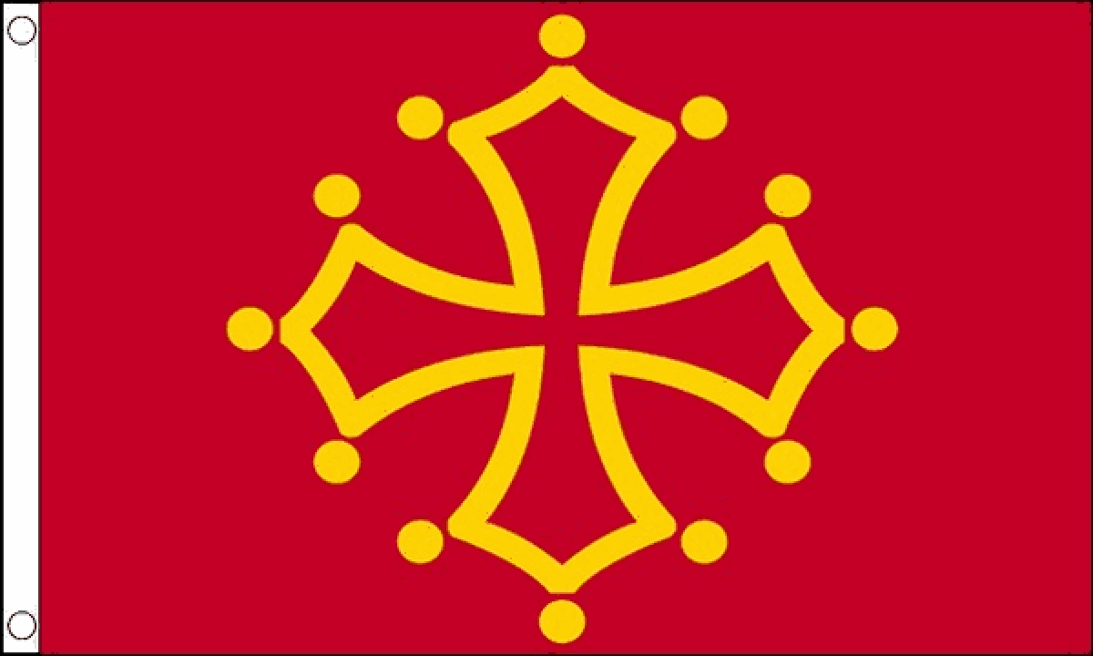 Midi-Pyrenees Flag (Medium)