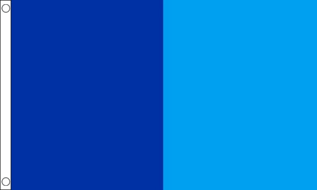 Navy Blue and Sky Blue Irish County Flag (Medium)