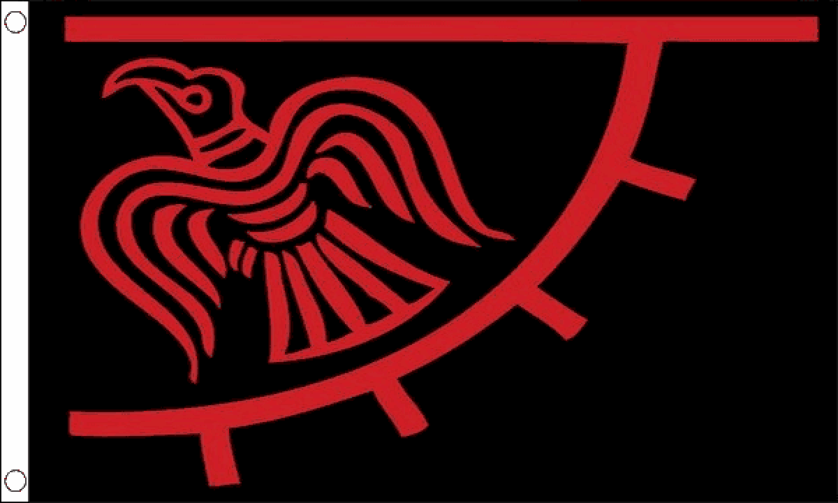 Odinic Raven Flag (Small)