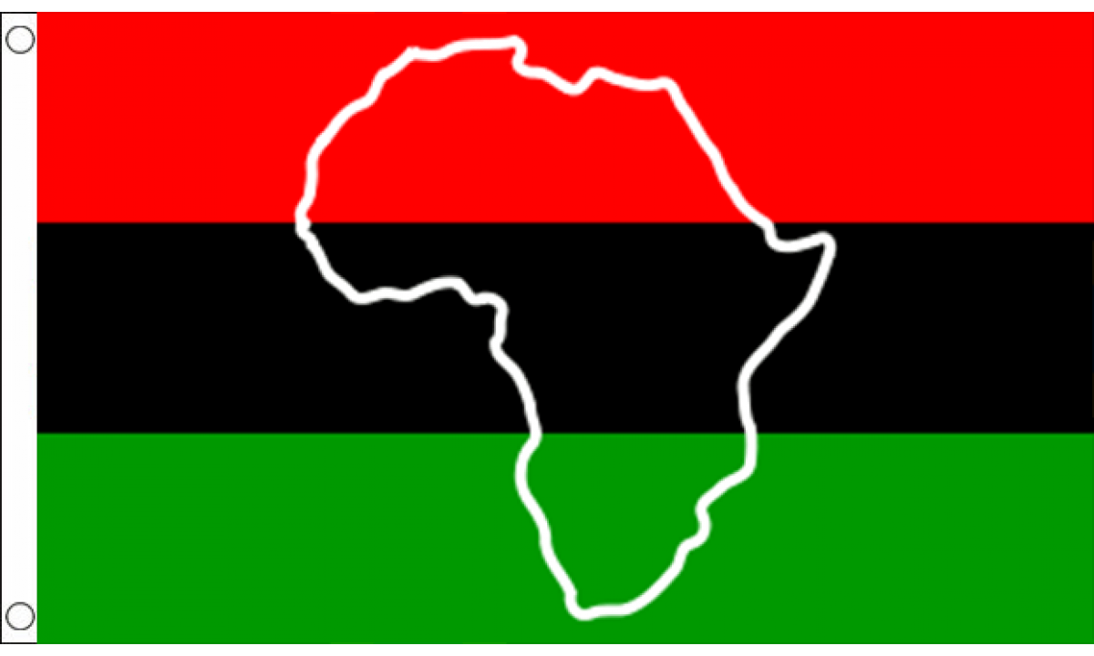 Pan African with Map Flag (Medium)