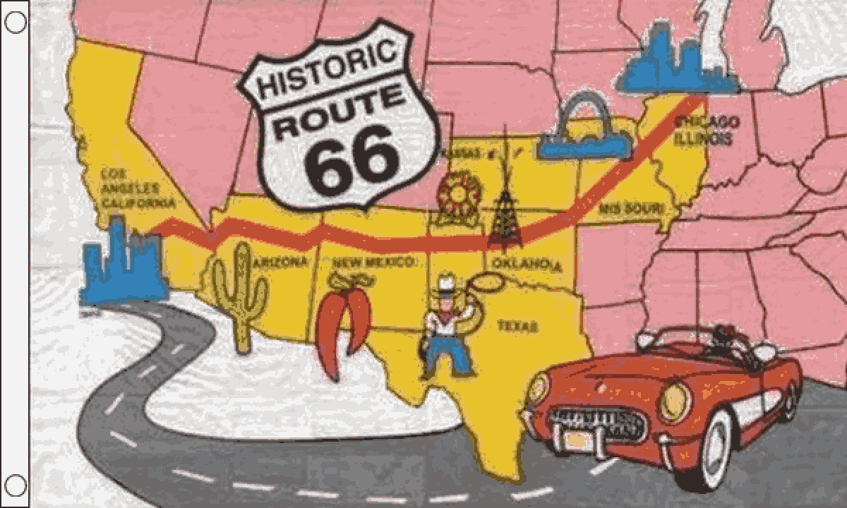 Route 66 Flag (Medium)
