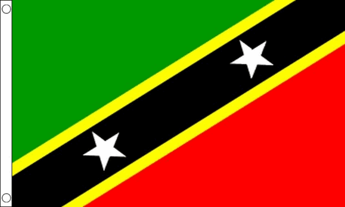 Saint Kitts and Nevis Flag (Medium)