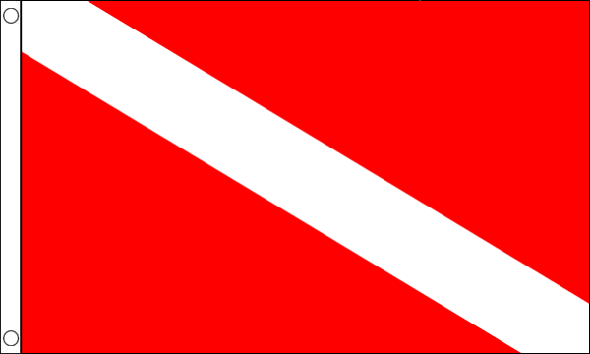 Scuba Diving Flag (Medium)