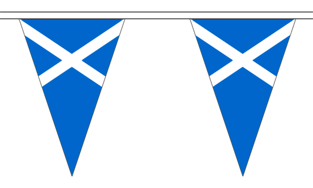 St Andrews (Light Blue) Triangle Bunting (Large)