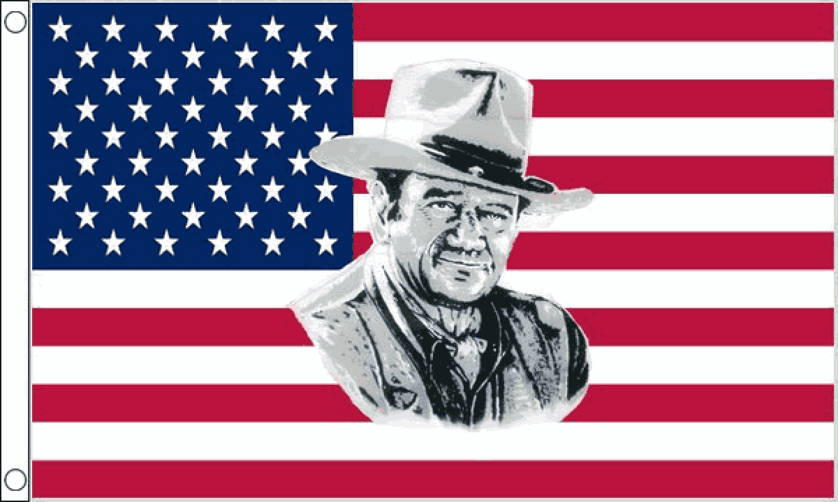 USA John Wayne Flag (Medium)