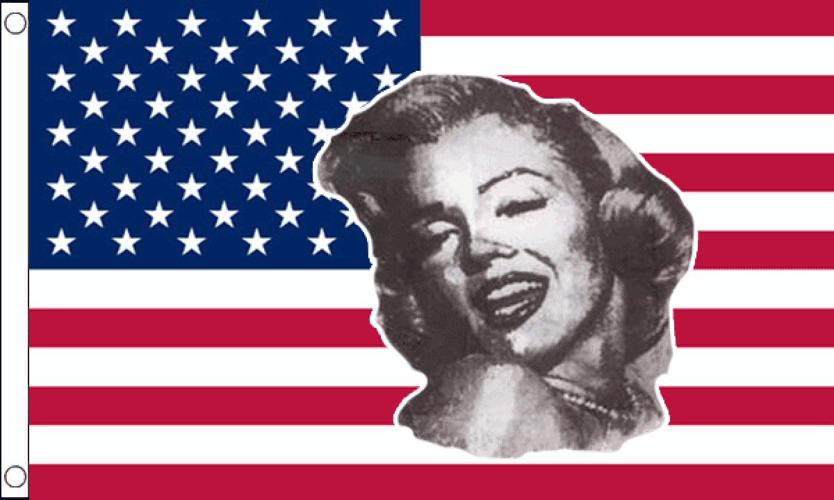USA Marilyn Monroe Flag (Medium)