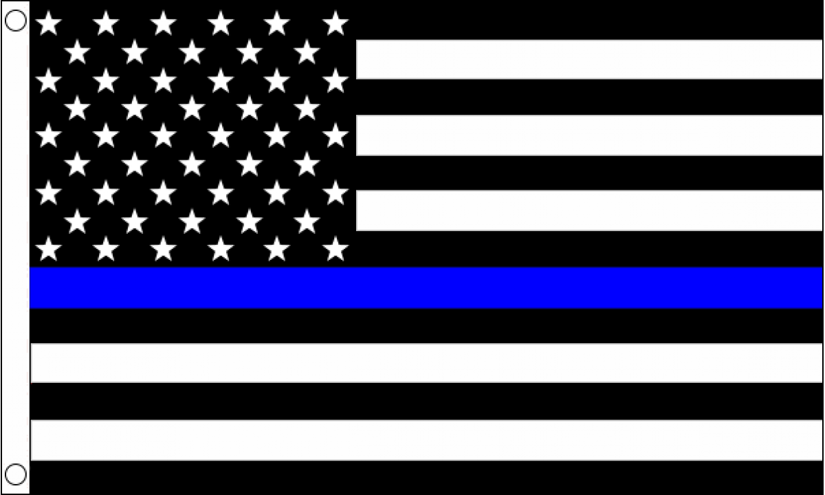 USA Thin Blue Line Flag (Medium)