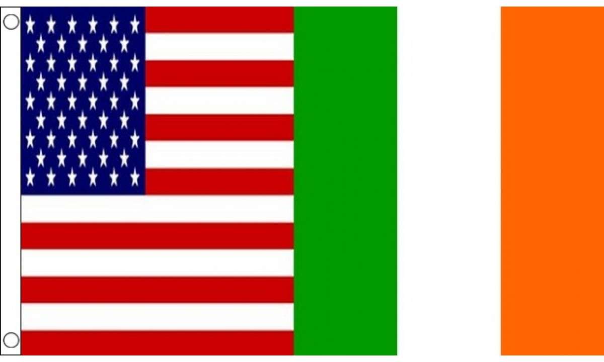 USA and Ireland Friendship Flag (Medium)