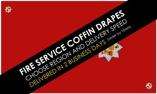 Fire Service Coffin Drapes