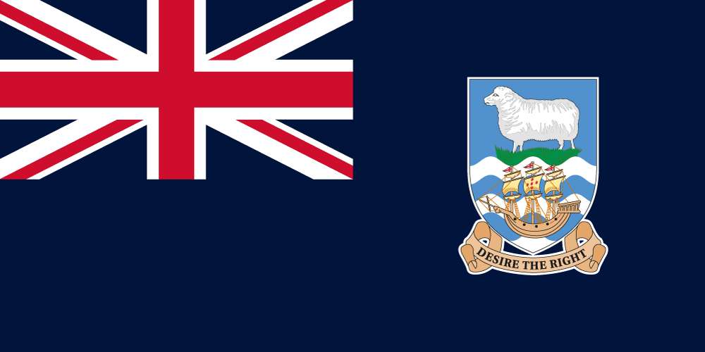 Falkland Islands Traditional Sewn Flag
