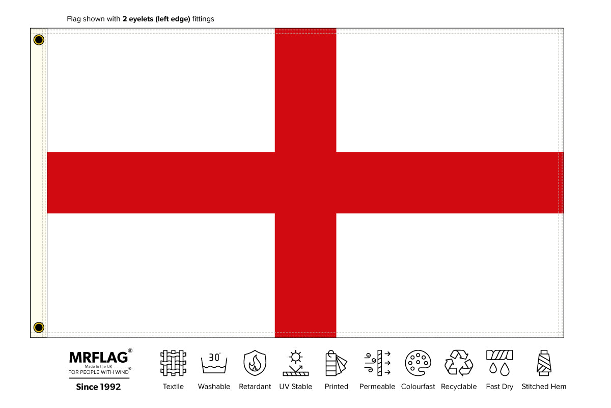 England Flag - Outdoor Quality (St George's Flag)