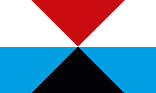 Flag of Catania, Sicily, Italy