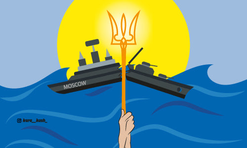 Sinking of Moscow by Karina Kushka