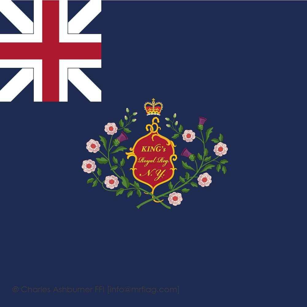 King's Royal Regiment NY. Regimental Colour