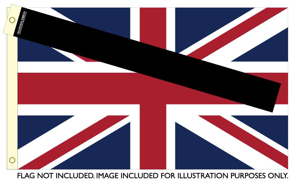 Traditional Mourning Ribbon / Cravat