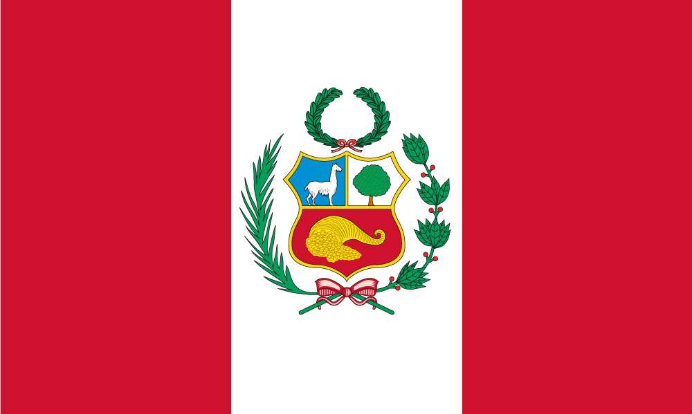 Peru (Crest) Outdoor Quality Flag