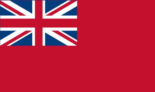 UK Red Traditional Sewn Ensign