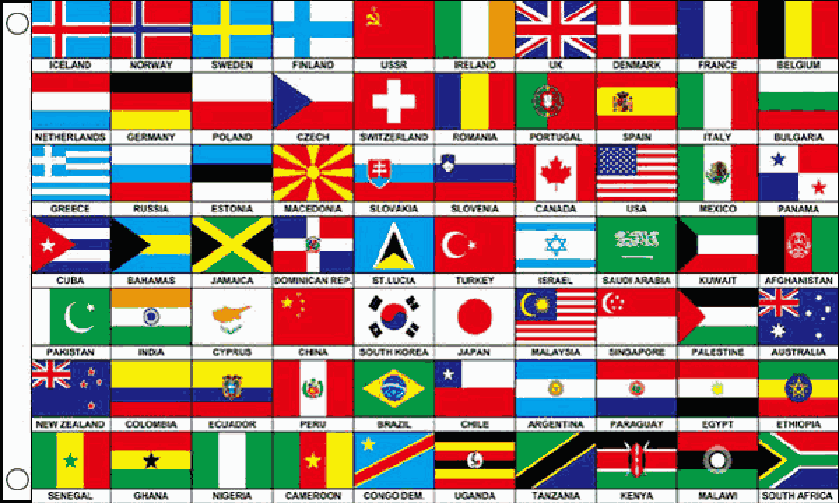 70 Nations Flag (Medium)