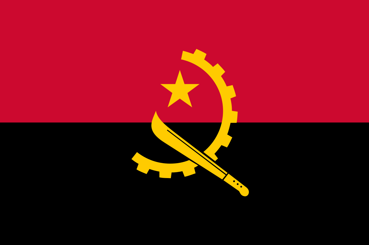 Angola Traditional Sewn Flag