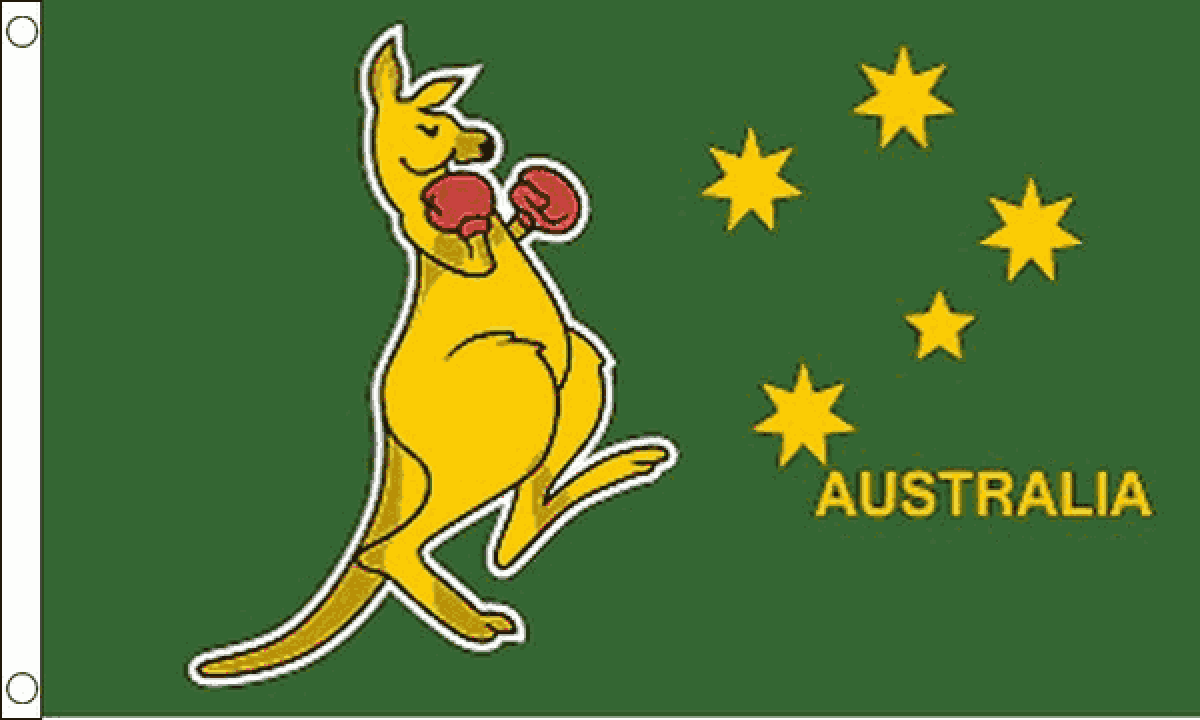 Boxing Kangaroo Flag (Medium)